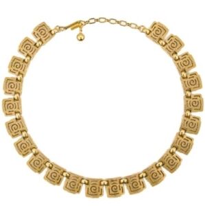 Trifari Greek Key Style Necklace